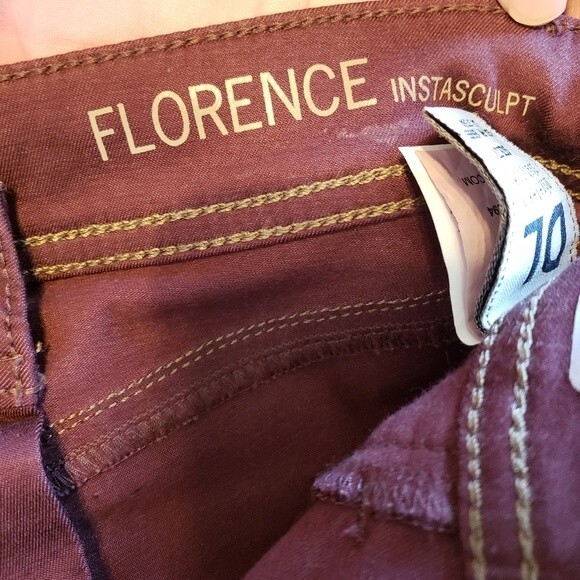DL1961 Florence Instasculpt Sequoia Ultimate Coated Crop Skinny Ankle Pants 27 - Picture 14 of 15